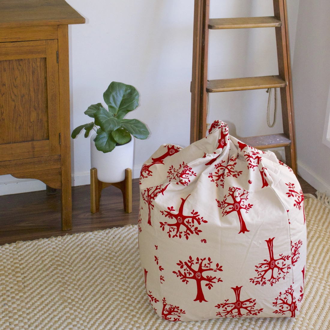 Orchard Red Bean Bag Cover